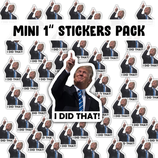 100 pc I did that trump sticker pack, Anti Trump Stickers, Trump I did that looking at eclipse Meme sticker Anti Fascist Anti Racist sticker