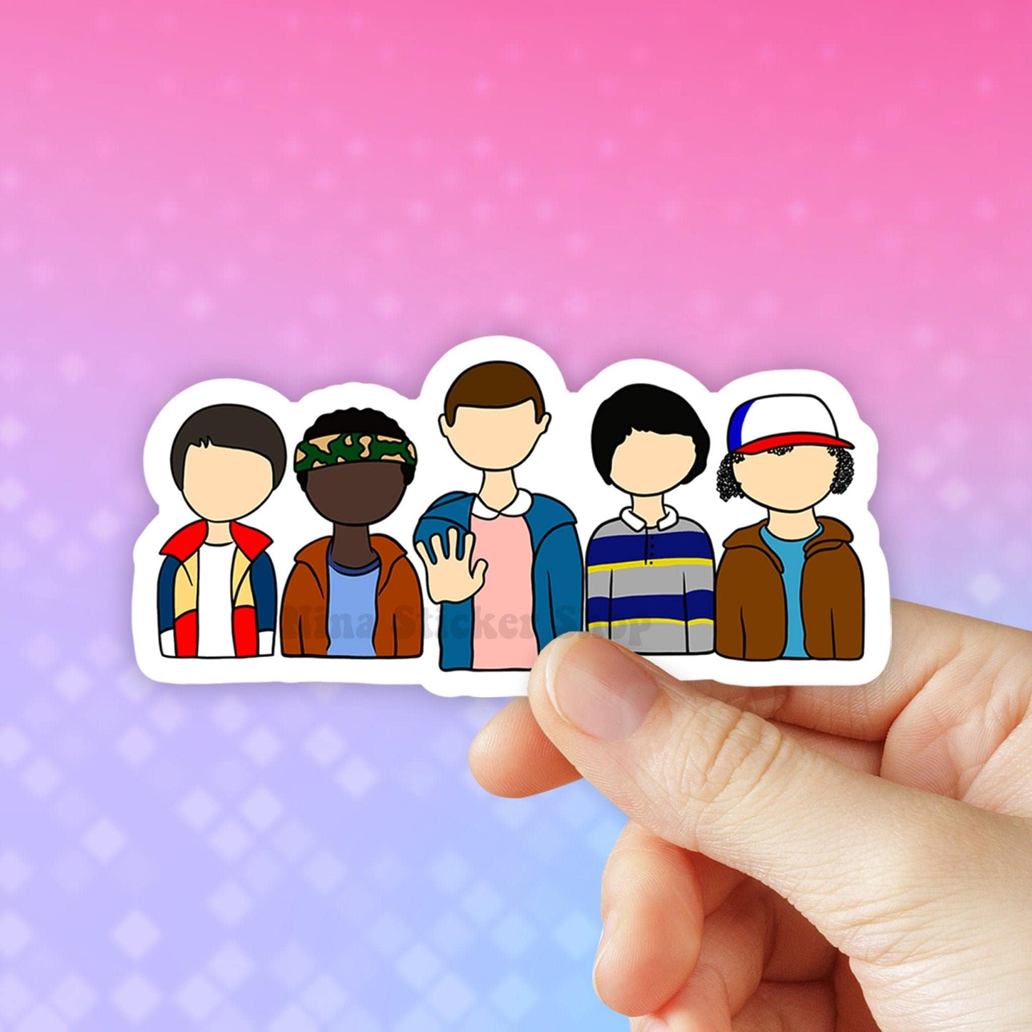 Popular Kids TV Show Sticker, Eleven Sticker, Laptop Stickers, Aesthetic Stickers, Vinyl Stickers, Water bottle Decal, Computer Sticker