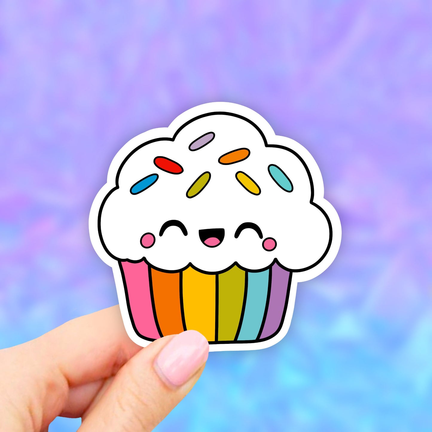 Cute Cupcake Sticker, Waterbottle Stickers, Laptop Stickers, Aesthetic Stickers, Vinyl Stickers, Computer Stickers, Tumbler