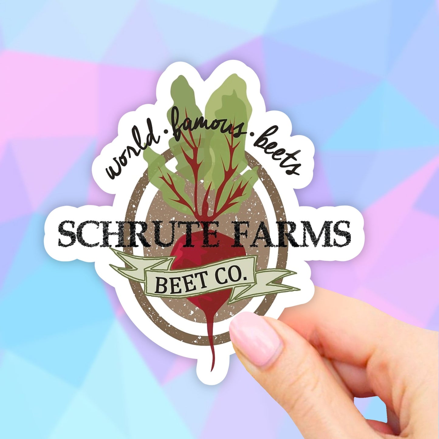 beets Farms Sticker, meme Sticker, funny office best friend gift Sticker, laptop stickers, Water bottle Sticker, laptop decal, vinyl sticker