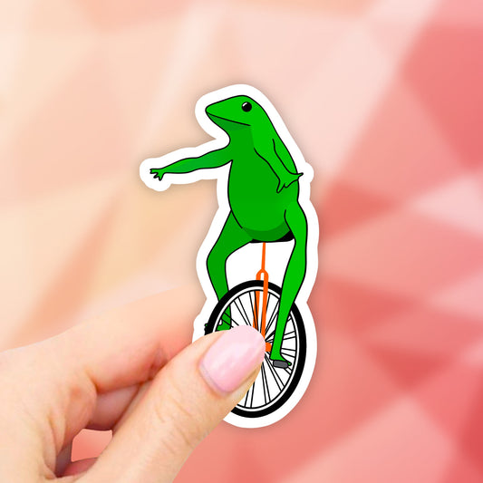Here Comes Dat Boi Sticker, Meme Laptop Stickers, Laptop Decal, water bottle stickers, Computer Stickers, Waterproof, Macbook
