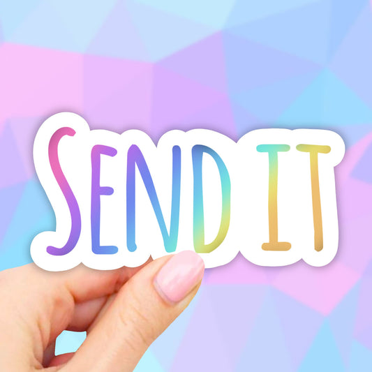 Send It Sticker, Laptop stickers, Aesthetic Stickers, Water bottle Sticker, Macbook Stickers, Vinyl Stickers, Waterproof stickers, Trendy