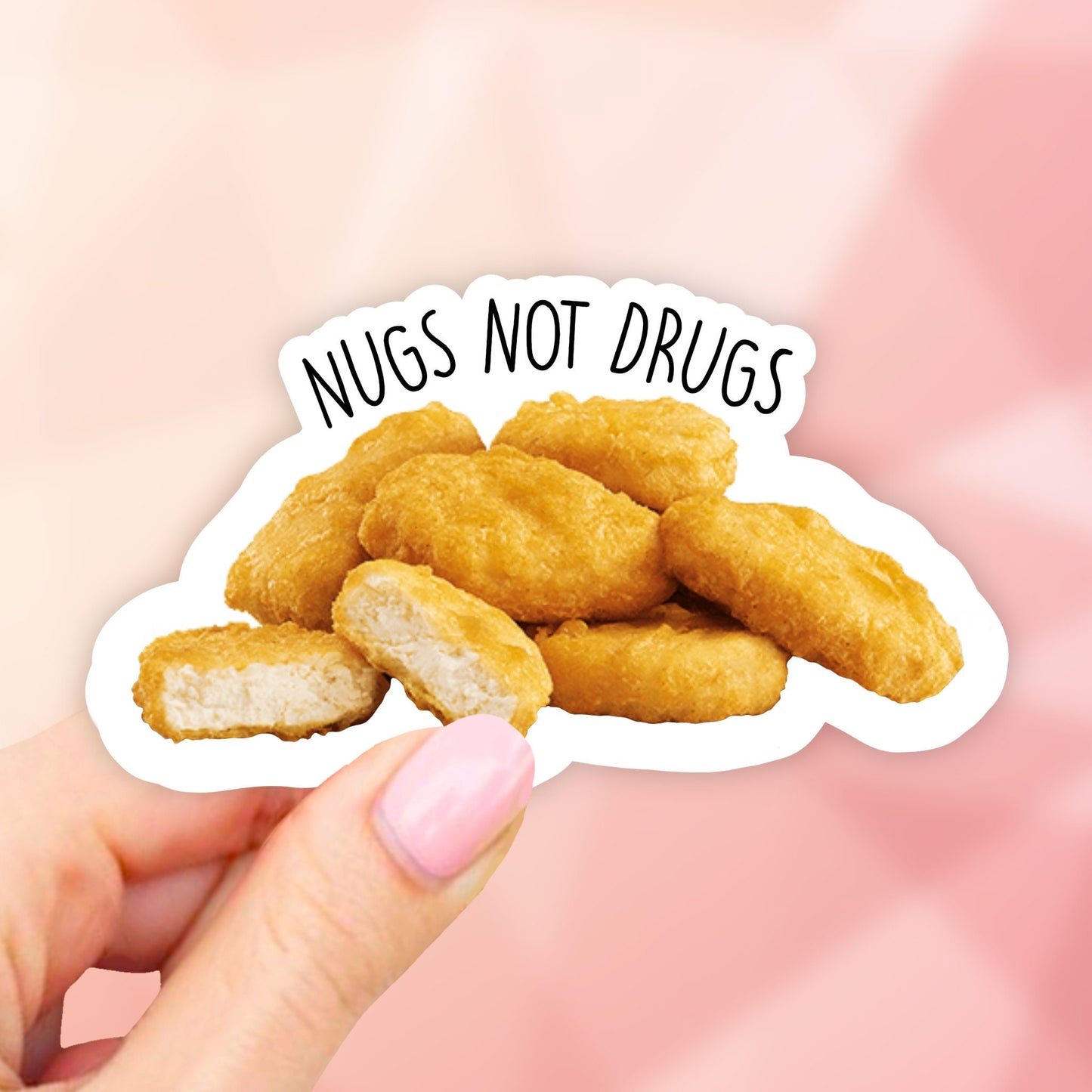 Nugs Not Drugs Sticker, Laptop Stickers, Waterbottle sticker, Aesthetic stickers, Vinyl, Computer Sticker, Car decal, Tumbler Stickers
