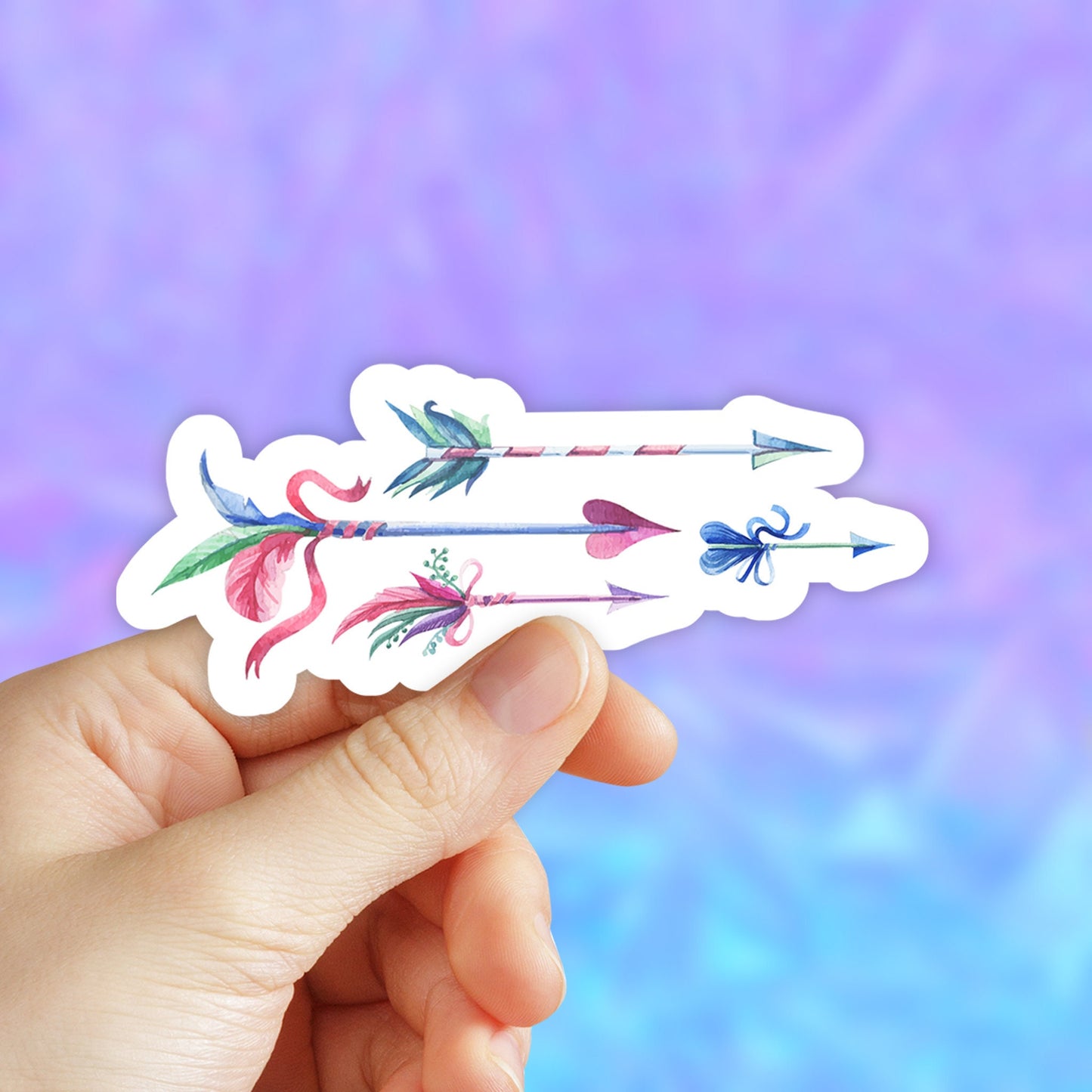 Bohemian Arrow Sticker, Laptop stickers, Aesthetic Stickers, Water bottle Stickers, Bohemian, Waterproof Stickers, Vinyl Stickers