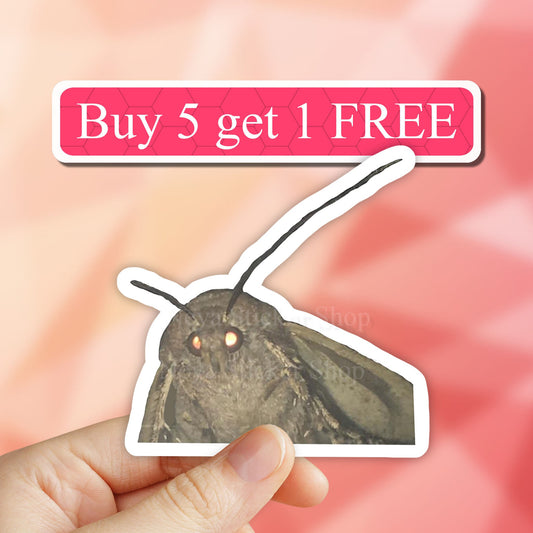 Moth Sticker, Meme Stickers, Laptop Stickers, Aesthetic Stickers, water bottle stickers, Vinyl Stickers, Computer Stickers, Waterproof
