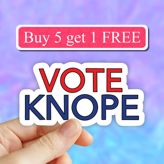 Vote Knope Sticker, Leslie Knope vinyl Sticker, Parks and Recreation Vinyl Decals, Parks and Rec Vinyl Stickers, Journal Stickers