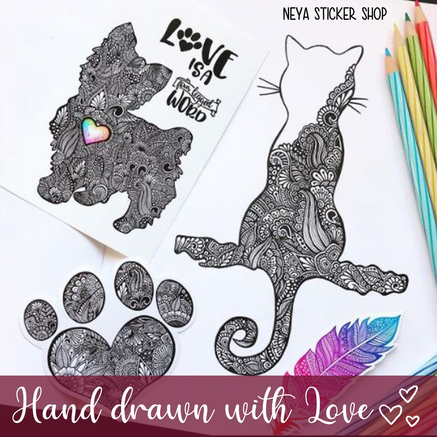 Easily distracted by dogs and book stickers, read sticker, reading stickers, laptop decals, tumbler decal, water bottle sticker, book nerd