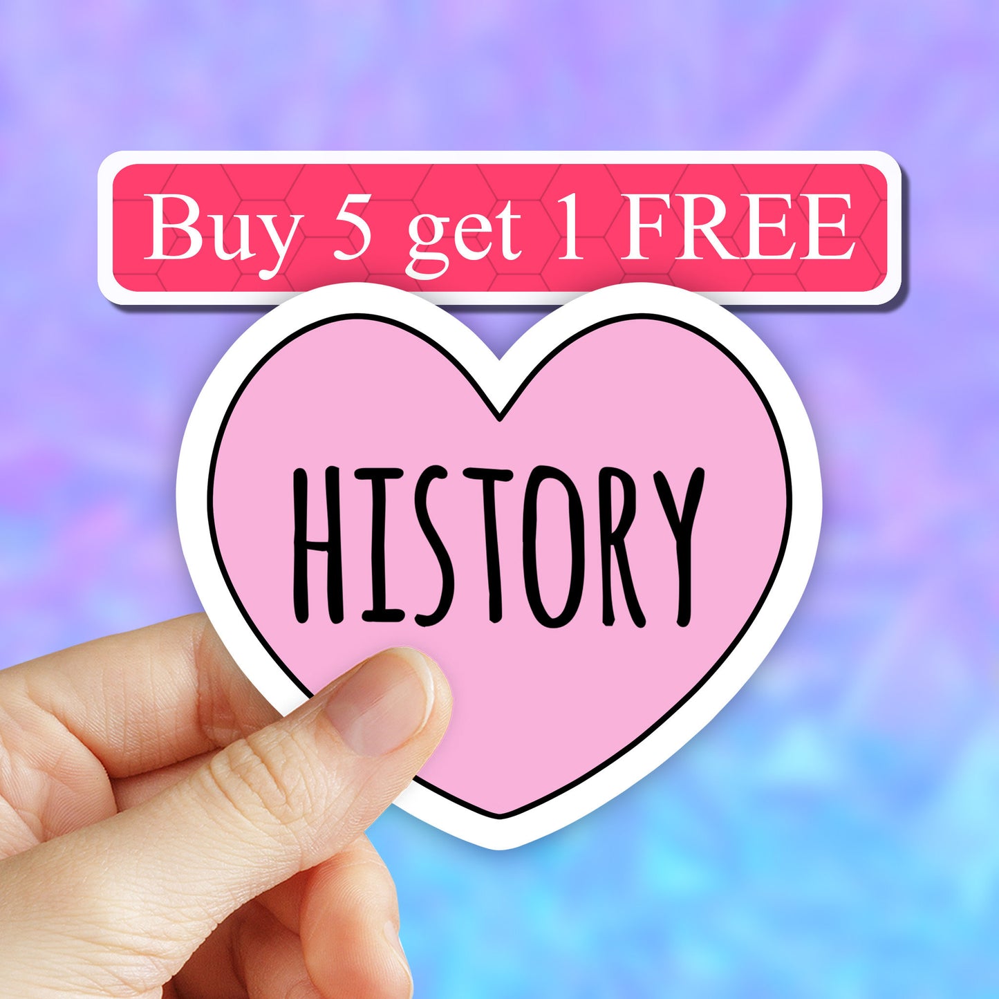 Love history sticker, history stickers, history teacher gifts decal, vinyl stickers, laptop decals, tumbler stickers, water bottle sticker