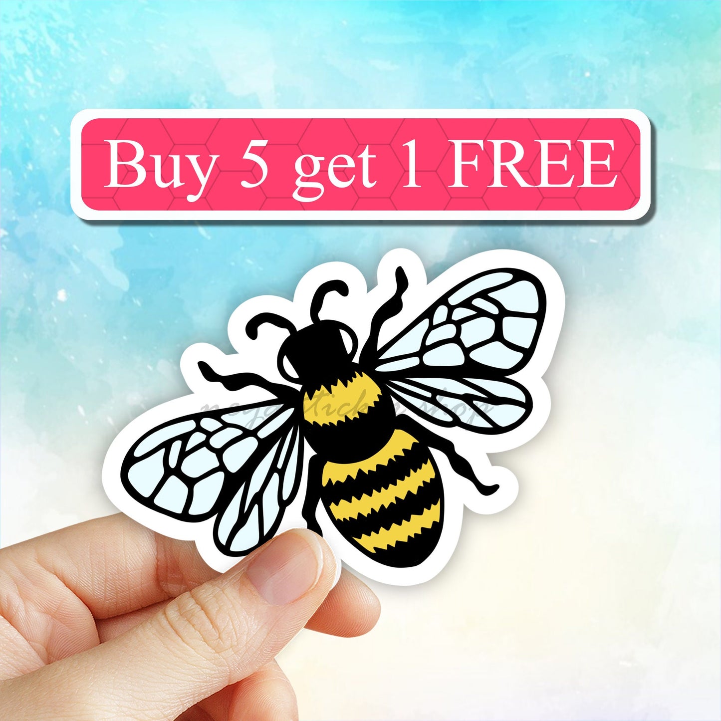 Honey Bee Sticker, bumble Bee Stickers, trending stickers, Laptop Decal, Water bottle Stickers, Computer Sticker, Waterproof Sticker