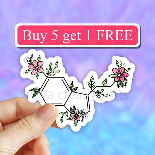 Serotonin sticker, Anxiety stickers, Laptop stickers, funny introvert sticker, funny sticker, laptop stickers, anxiety tumbler decal