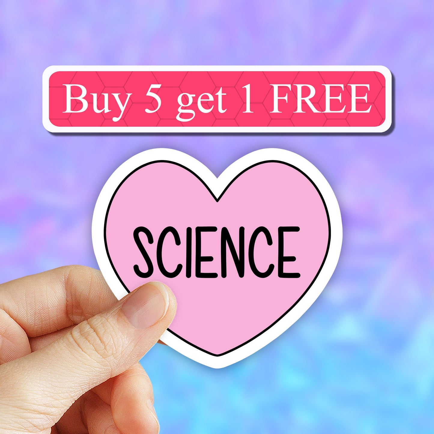 Love Science sticker, science stickers, Science decal, science teacher gifts, science is real vinyl sticker, laptop decal, water bottle