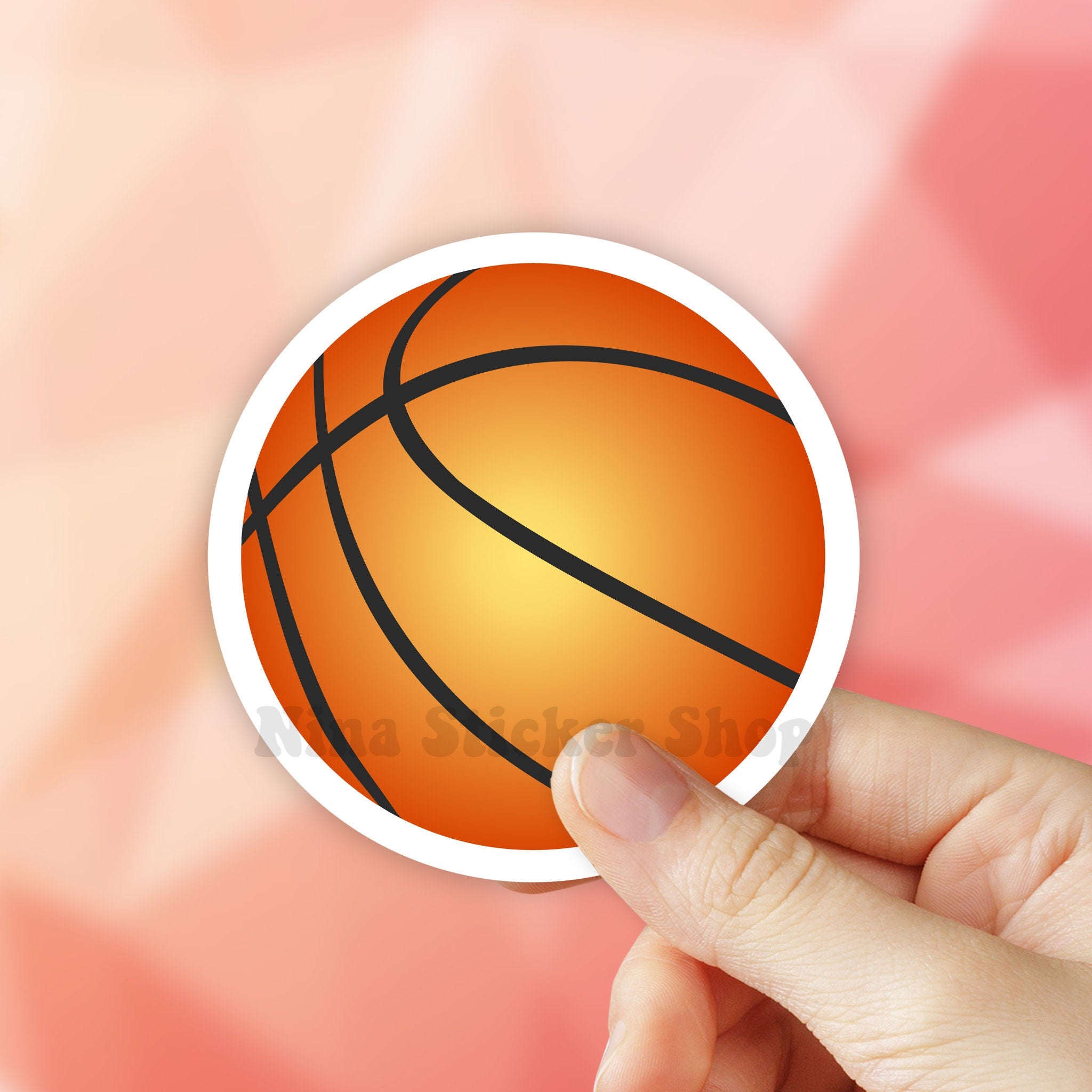 Basket ball Sticker, Sports Sticker, VSCO Stickers, Laptop Stickers, A ...