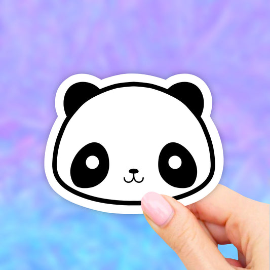 Cute Panda Sticker, Laptop Stickers, VSCO Stickers, Aesthetic, Vinyl Decal, Water bottle, Computer Sticker, Tumbler Stickers