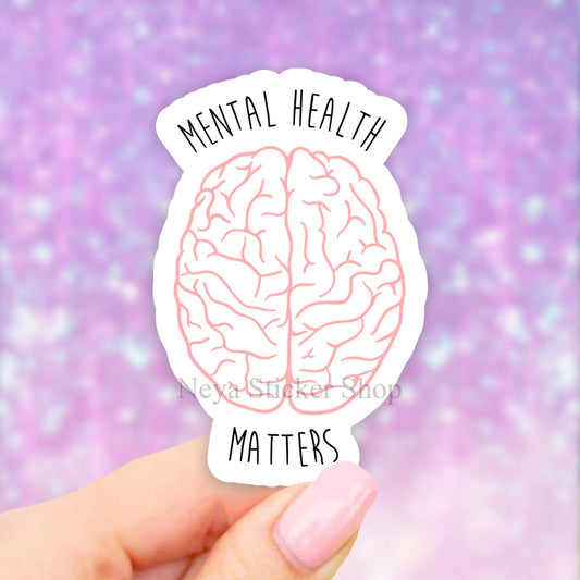 Mental Health Matters Sticker, Mental health sticker, VSCO Stickers, Laptop Stickers, Laptop decal, Water bottle, Computer, Bumper Sticker
