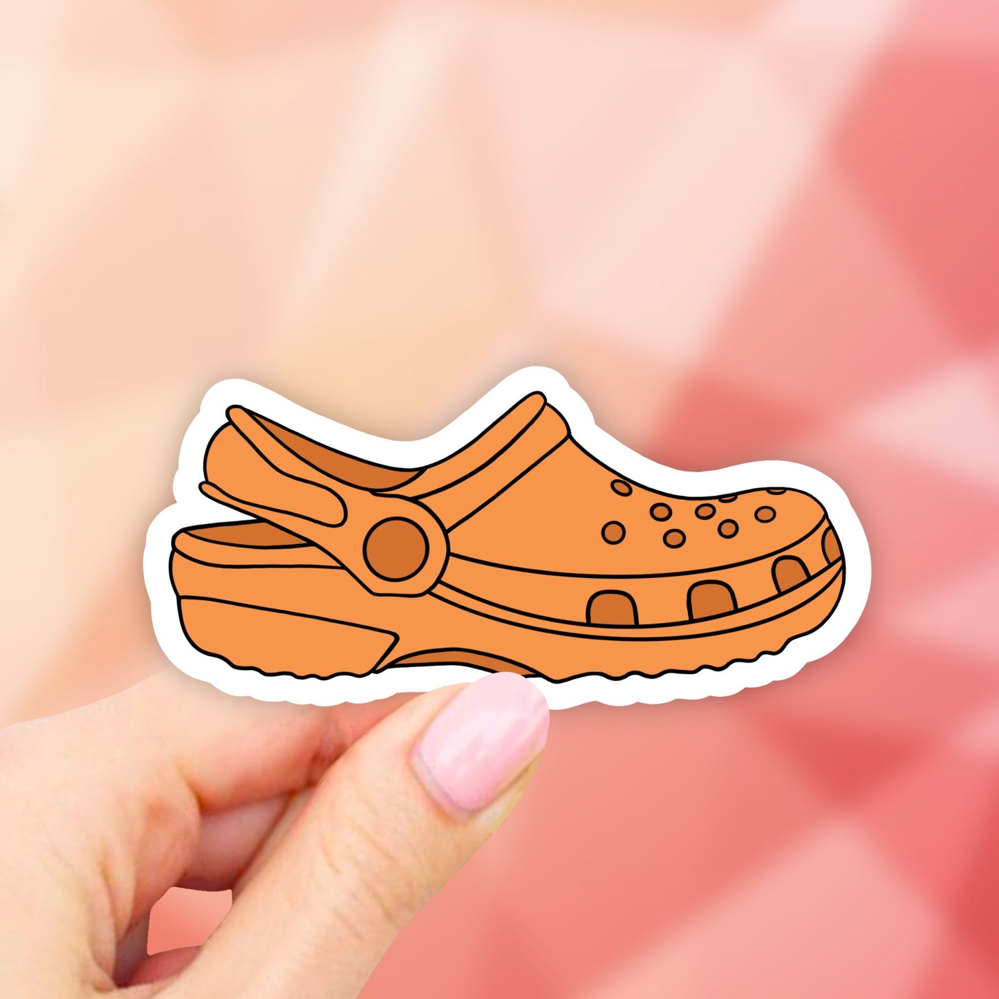 Orange Croc Sticker, VSCO Stickers, Croc Stickers, Aesthetic Stickers, Water bottle Stickers, Computer Stickers, Waterproof Stickers, Vinyl