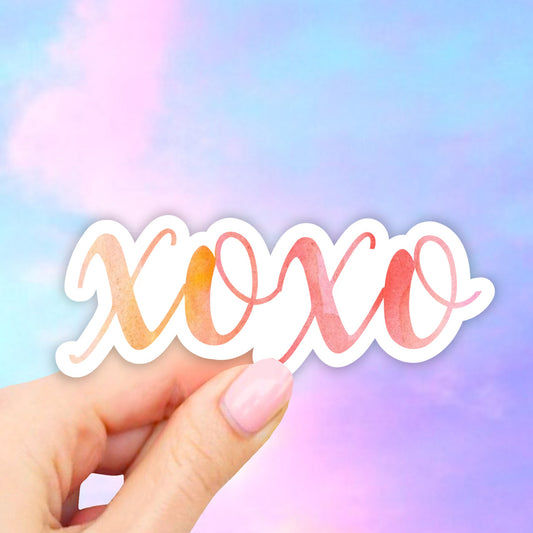 XoXo Sticker, Laptop Decal, Best Friend Gift, Laptop Stickers, Aesthetic Stickers, Laptop decal, Waterbottle Stickers, Vinyl, waterproof
