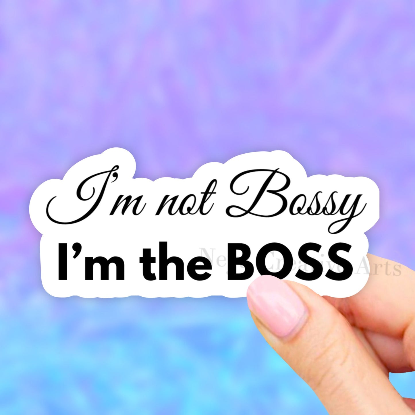 I'm Not Bossy I'm the Boss Sticker, Femnist Vinyl Stickers, Girl Power VSCO Stickers, Laptop Stickers, Aesthetic stickers, Laptop decal