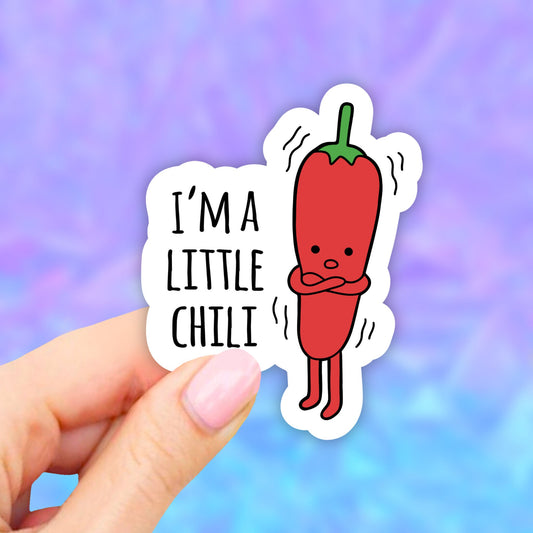 I'm a Little Chili Sticker, Food Sticker, Laptop Stickers, Car decal, Aesthetic Stickers, Waterbottle sticker, Computer decal, macbook