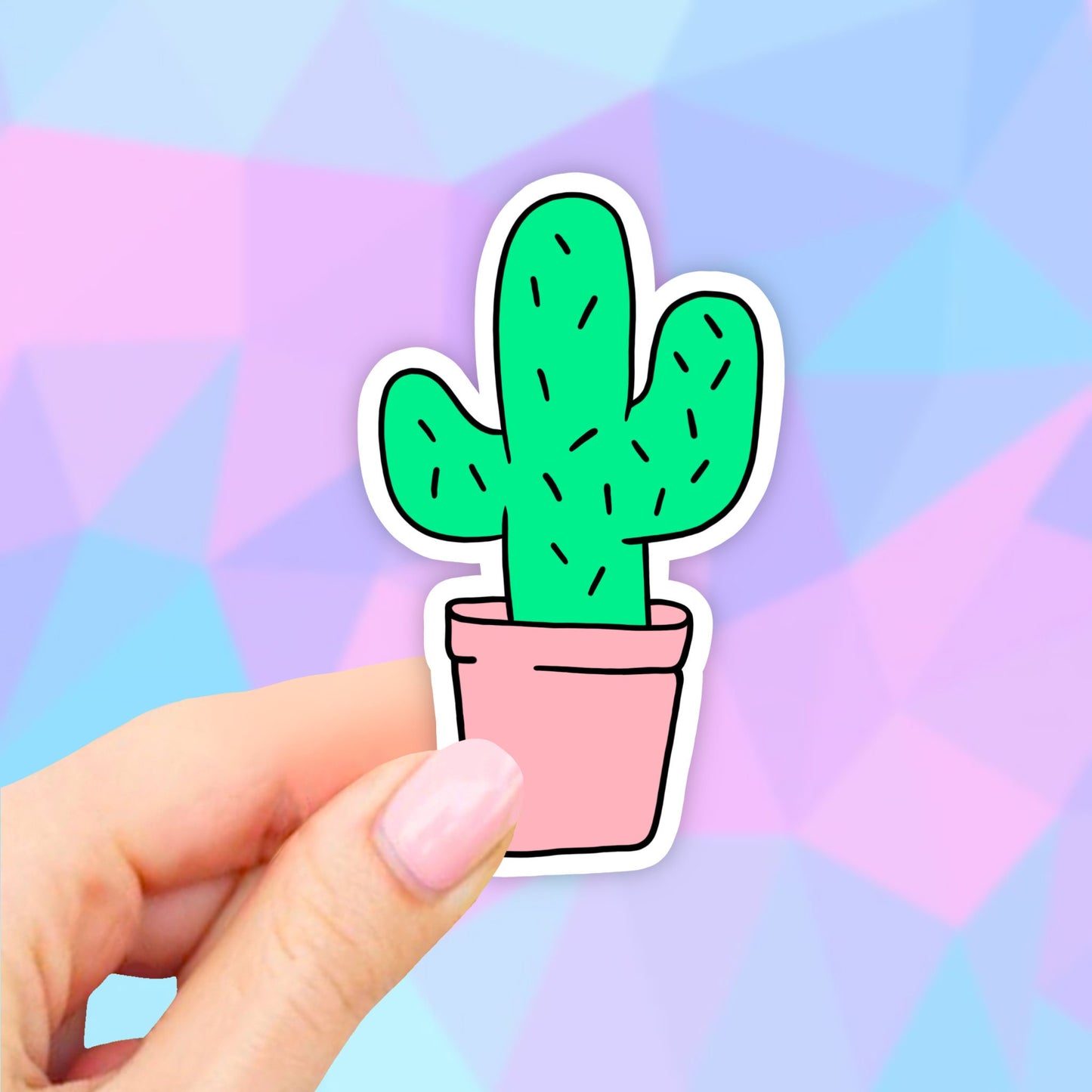 Cactus Stickers, Laptop Stickers, Aesthetic Stickers, Vinyl Stickers, Water Bottle Sticker, Computer Stickers, Tumbler Stickers