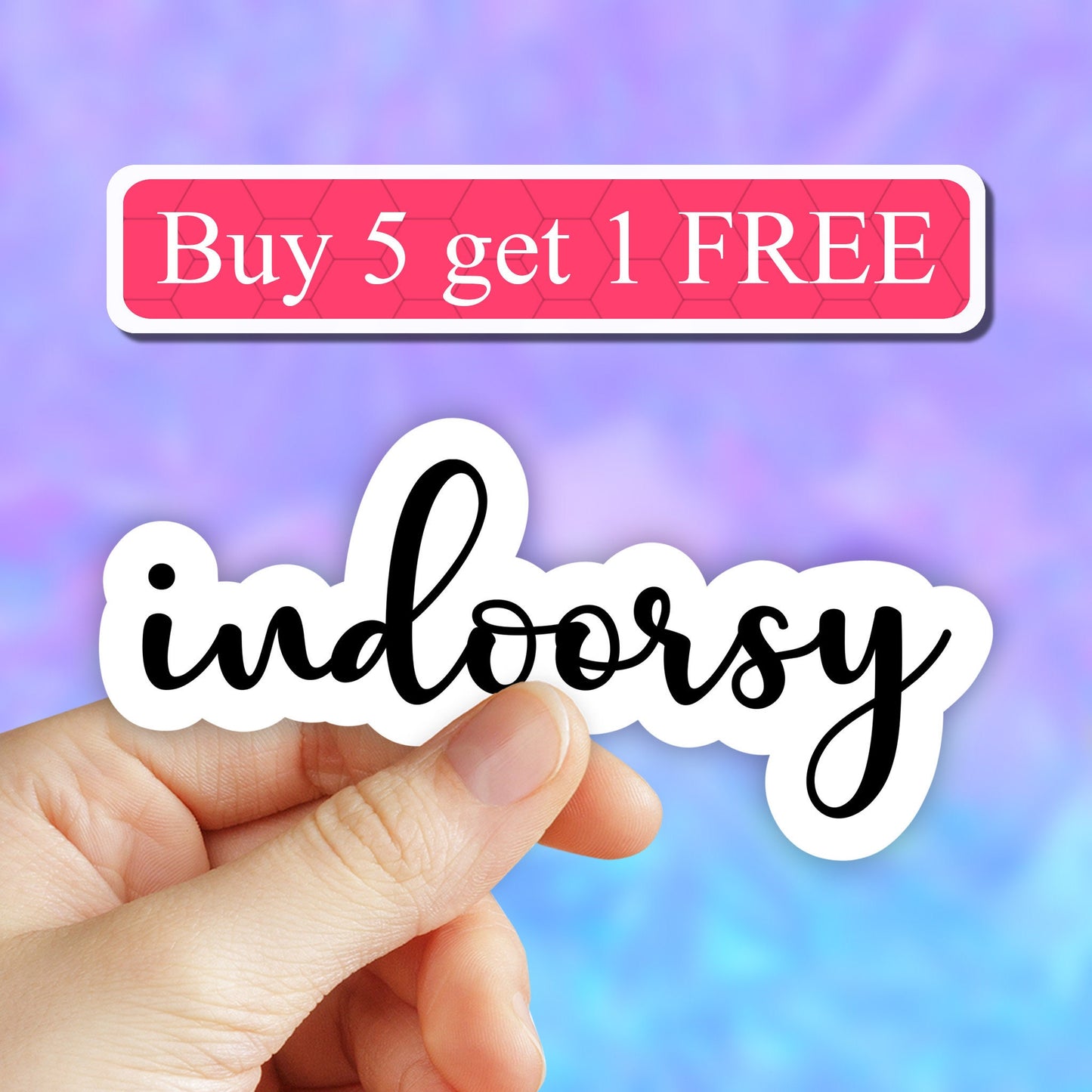 Indoorsy sticker, funny laptop stickers, funny stickers, laptop decal, tumbler stickers, introvert stickers, awkward stickers, waterbottle