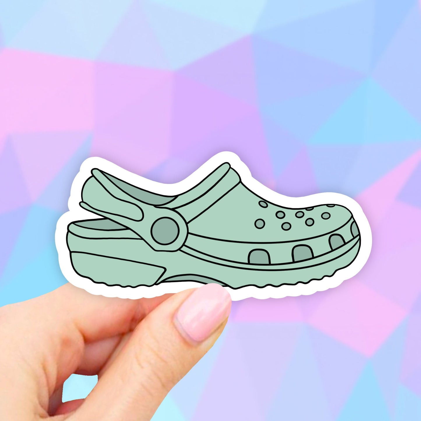 Mint green Croc Sticker, VSCO Stickers, crocs Stickers, Aesthetic Stickers, Croc Stickers, Laptop Stickers, waterbottle sticker, tumbler