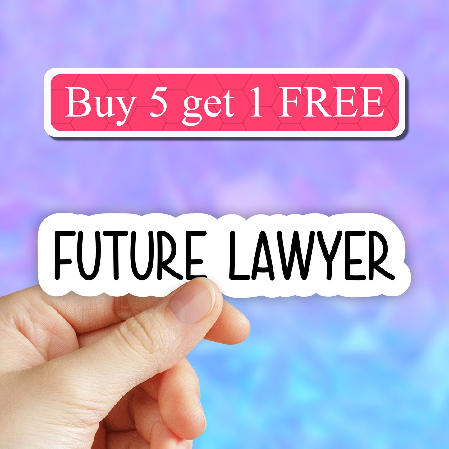 Future Lawyer sticker, lawyer laptop stickers, waterbottle stickers, computer stickers, tumbler decal, vinyl stickers, occupation stickers
