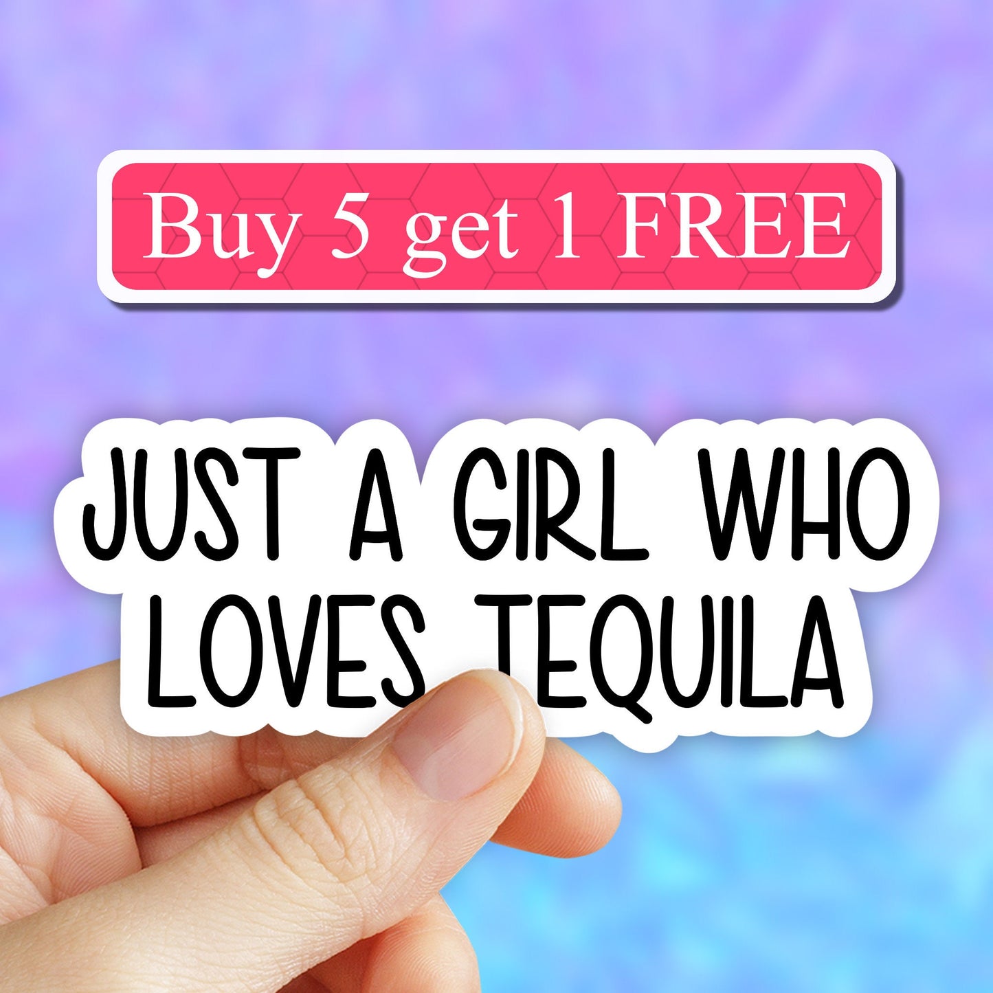 Just a girl who loves tequila sticker, Funny Alcohol sticker, tequila stickers, vinyl sticker, laptop decals, water bottle, tumbler stickers