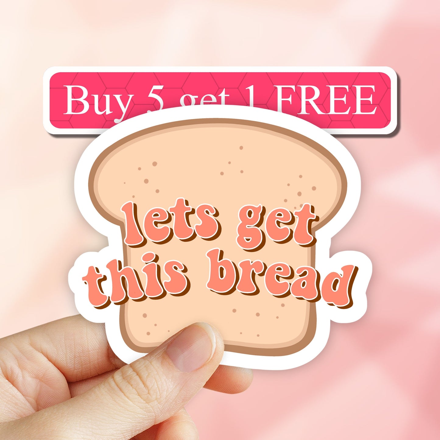 Let's Get This Bread Sticker, Funny Stickers, Meme Stickers, Water Bottle Stickers, Laptop Stickers, Laptop Decals, tumbler stickers, saying