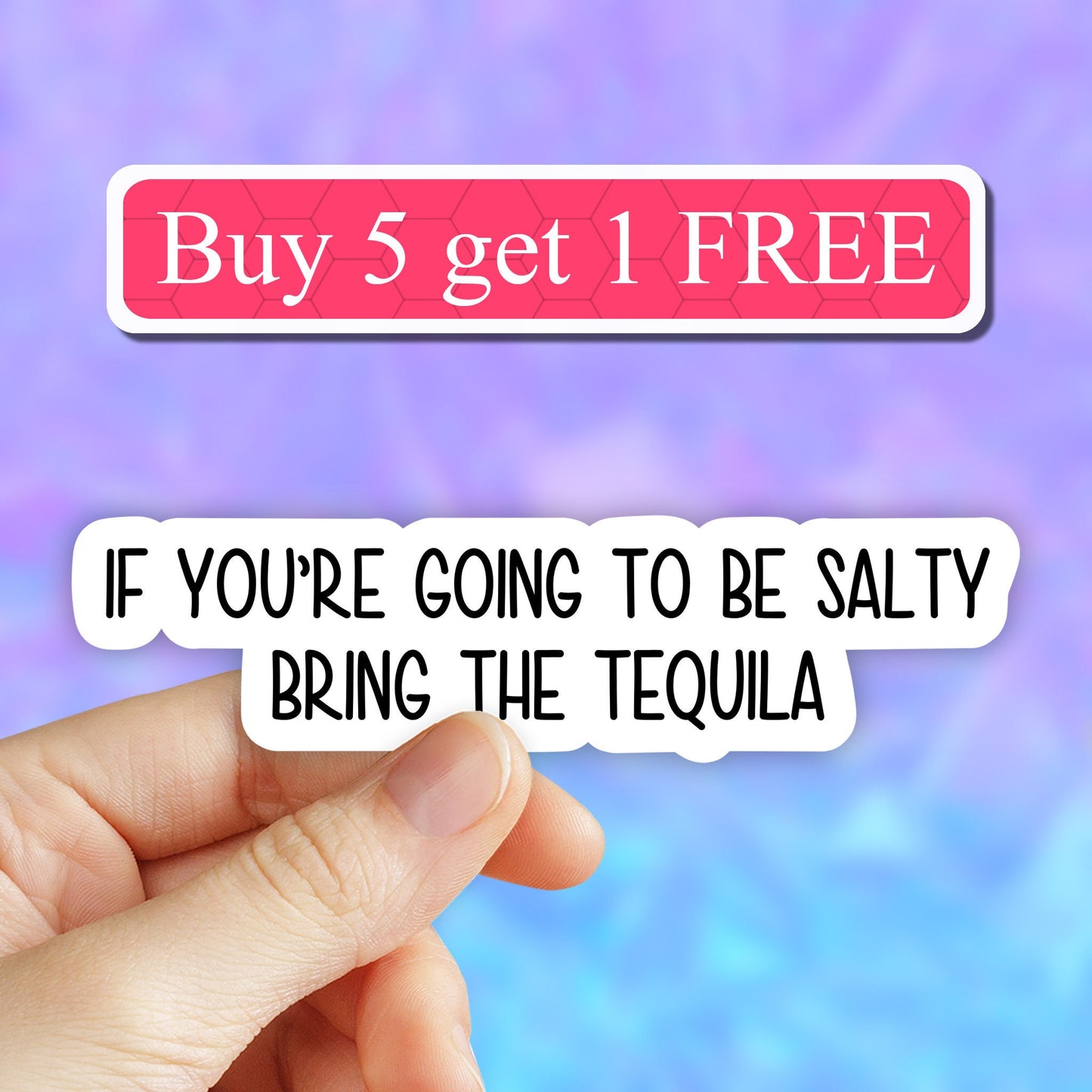 If your going to be salty at least bring the tequila sticker, funny tequila stickers, sarcasm stickers, sarcastic stickers, laptop stickers