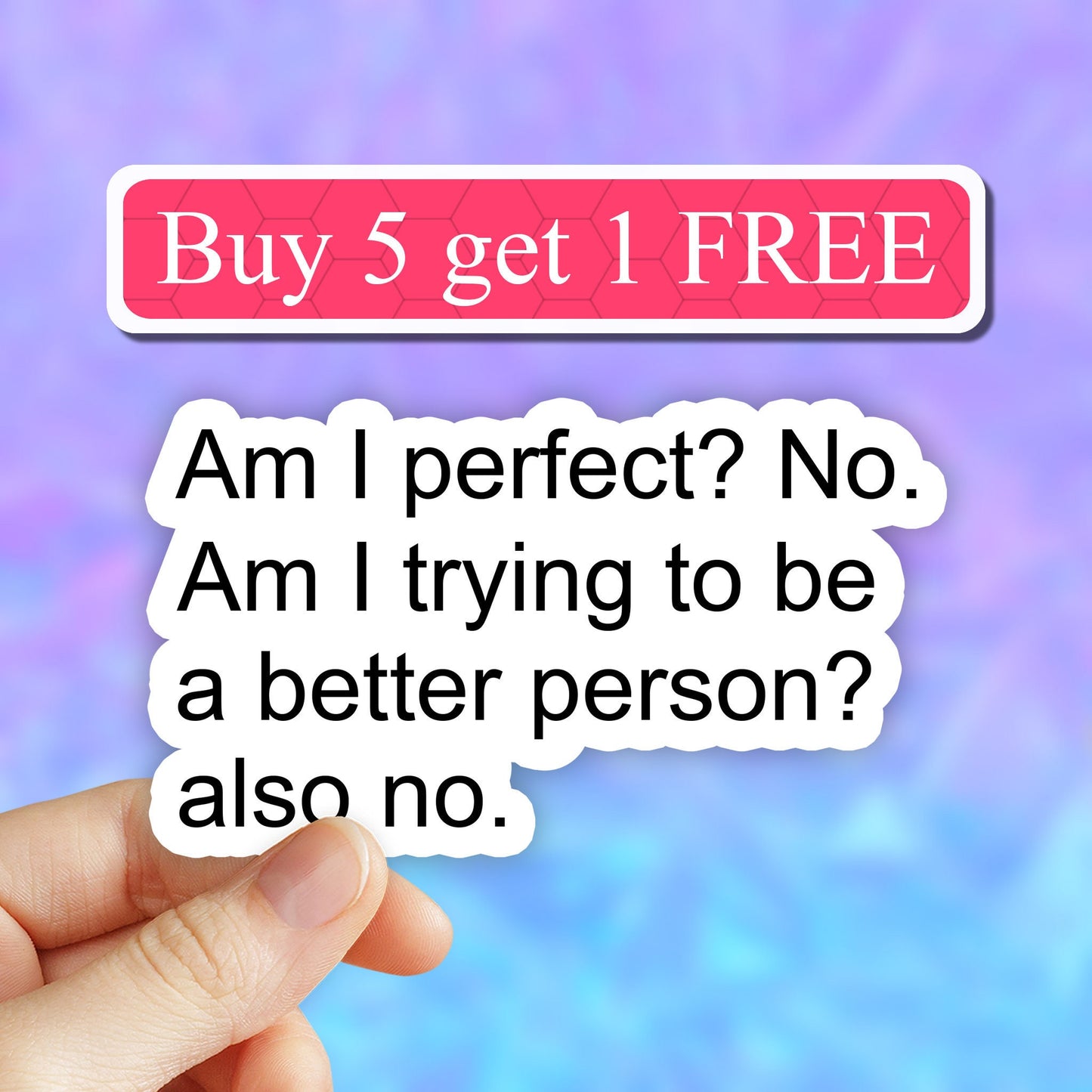 Am I Perfect? Sticker, Laptop Sticker, Water Bottle Sticker, Funny Stickers, Sarcastic Stickers, Mom Stickers, Tumbler Stickers, Decals