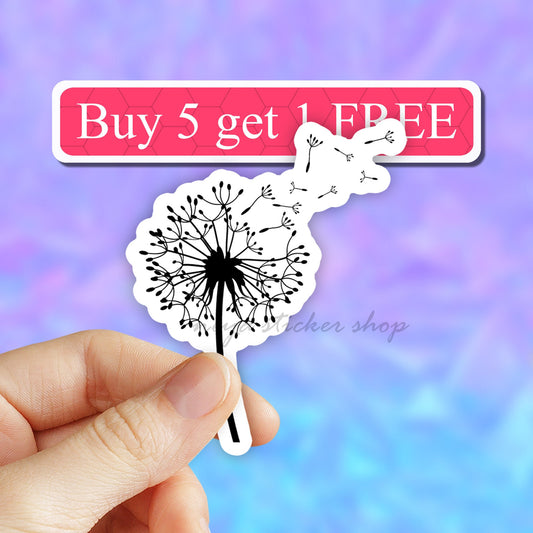 Dandelion Sticker, free spirit sticker, plant life stickers, Crazy plant lady, plant mom laptop stickers, plant tumbler stickers, computer