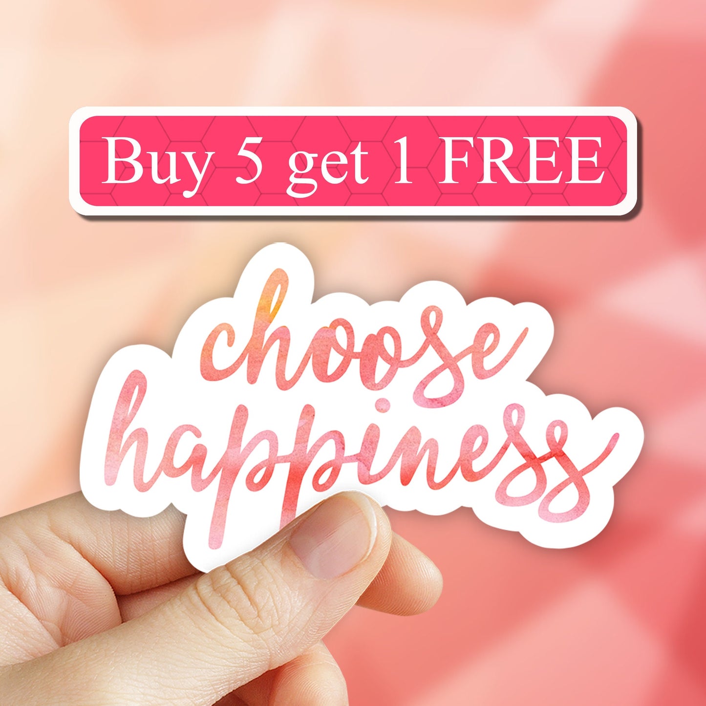 Choose Happiness Sticker, Choose Joy Sticker, Car Sticker, Sticker, Water bottle sticker, Laptop Stickers, Aesthetic Sticker, Vinyl