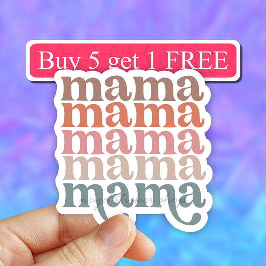 Mama Sticker, mama Decal, laptop Stickers, Die Cut Sticker, Gift For Mom, Laptop Vinyl Sticker, Water Bottle Label, Laptop Decals, Tumble