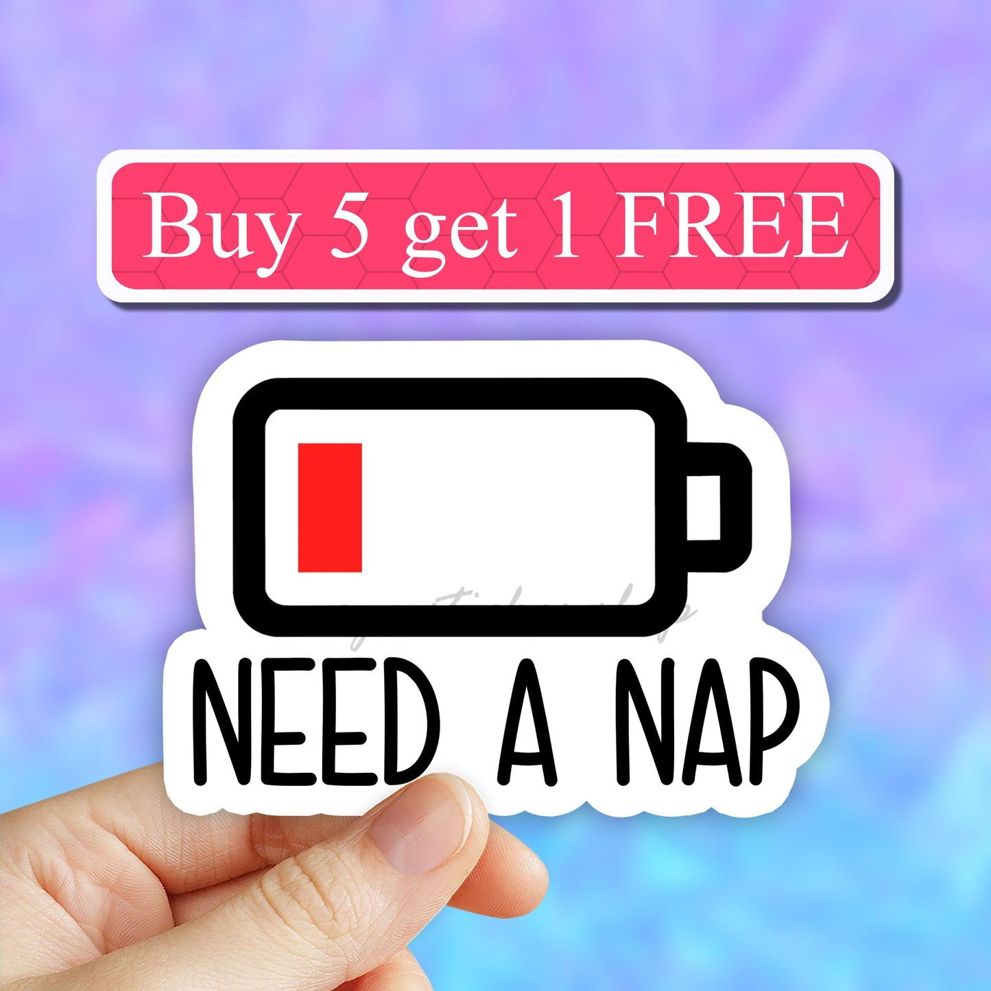 Need a nap battery sticker, funny battery stickers, funny nap stickers for tumbler and laptops, nap sticker decals I need a nap low battery