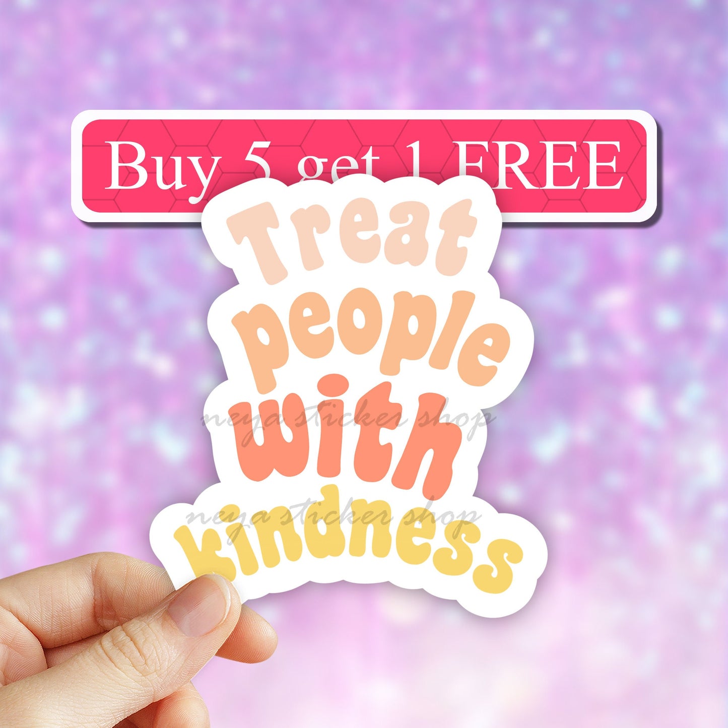 Treat People With Kindness Sticker, TPWK sticker, Laptop Stickers, Waterbottle Stickers, TPWK decal, Tumbler Decal, Computer Stickers