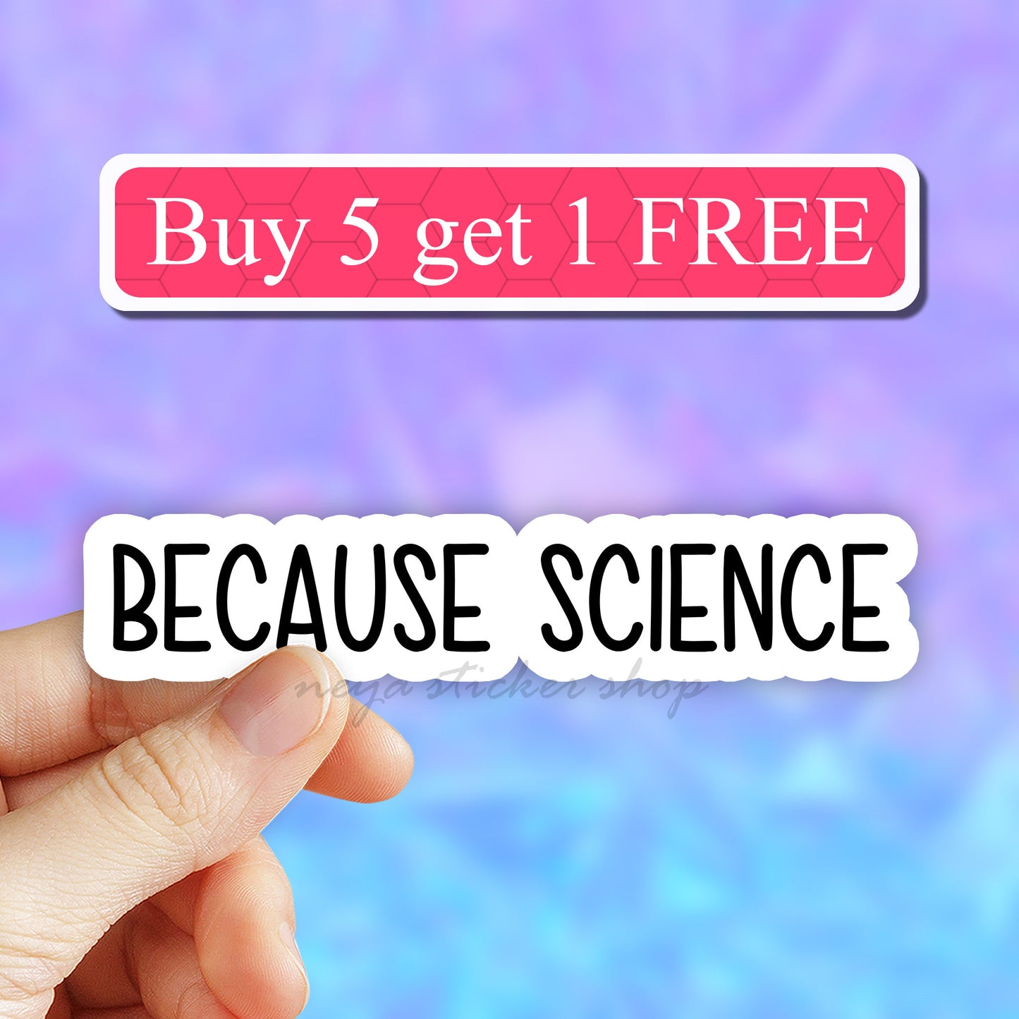 Because science sticker, science stickers, laptop stickers, tumbler decals, i love science stickers, biology stickers, chemistry stickers,